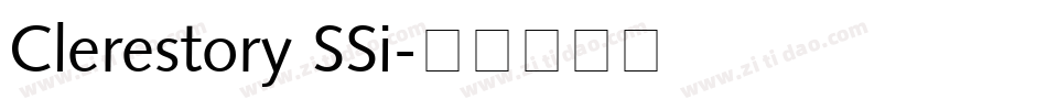 Clerestory SSi字体转换